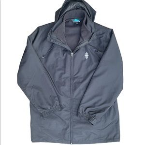 Mens Tri-Mountain Black Winter Jacket Size XL